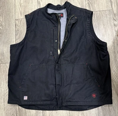 Chaleco Ariat FR para Hombres 3XL Negro Aislado Trabajo Resistente al Fuego CAT4 Foto 1 de 4