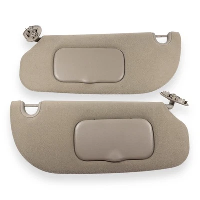 2006-2010 Ford Explorer Mercury Mountaineer Driver Passenger Side Sun Visor Pair - Image 1 of 4