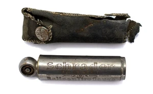 Schrader Ballon Reifendruckprüfer mit original Ledertasche - 20er Jahre - Bild 1 von 6