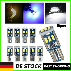 10x T10 W 5W CANBUS SMD LED Auto Innenraumbeleuchtung Standlicht Birnen 12V NEU - Bild 1 von 29
