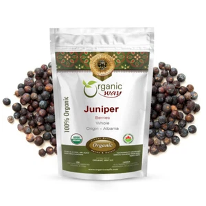 Organic Way Juniper Berries Whole - Organic, Kosher & USDA Certified - Picture 1 of 11