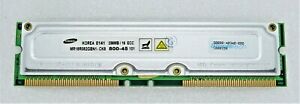 SAMSUNG MR18R082GBN1-CK8 256MB 800MHz Rambus RDRAM RIMM MEMORY MODULE