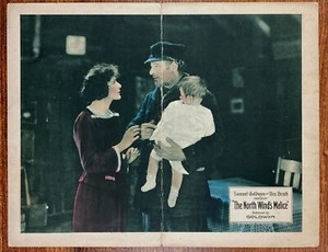NORTH WIND'S MALICE Original Movie Lobby Card Poster 1920 Silent Film Rex Beach