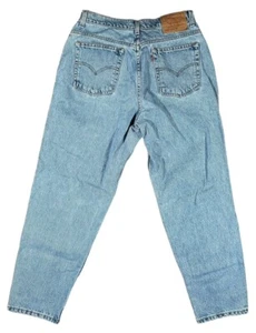 VTG Levis 550 Blue Jeans 33x28 Relaxed Fit Tapered Leg Women's Size 16 Made USA - Picture 1 of 6