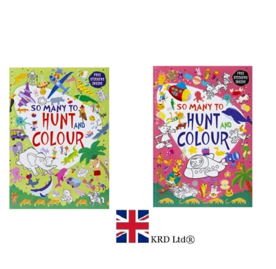 HUNT & COLOUR EXTRA LARGE BOOK A Brilliant activity for Children Arts & Crafts  - Image 1 of 3