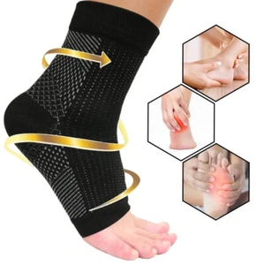 2 calcetines de fascitis plantar talón pie arco soporte de compresión calcetines alivio del dolor - Imagen 1 de 7