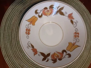 SELTENE MIKASA SCHALE CERA-STONE TAMAGO #3107-W Vintage Japan Salat MCM orange braun - Bild 1 von 8