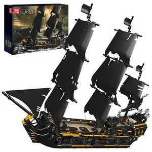 Mould King 13199 Black Pearl Ship Statek piracki Klocki zaciskowe Zabawka MOC - Zdjęcie 1 z 9
