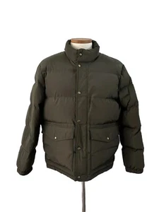 Lands End Mens Large 42-44 Coat Green Down Puffer Jacket Winter - L@@k - Picture 1 of 11
