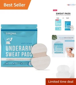 Compact Anti-Sweat Arm Pit Pads - 24 Invisible Dress Shields for All Occasions - Picture 1 of 8