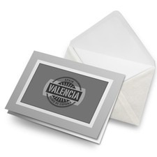 Greetings Card (Grey) BW - Valencia Spain Reino De Espana Travel  #40500