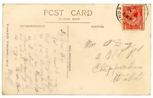 1918 GB Postkarte mit Fischteichen / Bristol Skelettstempel - Bild 1 von 2