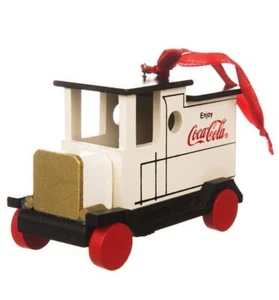 Set di 3: Decorazione Camion Consegna in Legno Classico Coca Cola Retrò - Foto 1 di 4
