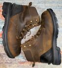 Carhartt Work Boots Men’s Size 11 Brown Steel Toe Waterproof Oil Resistant