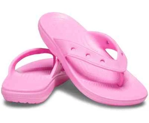 NEW Classic Croc Flip Flop Waterproof Sandals in Hot Pink Size W16/M14 - Picture 1 of 6