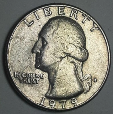 1979 D Washington Quarter in nice condition. Filled In Mint Mark.  - Image 1 of 4