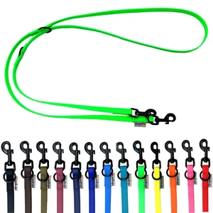 Hundeleine Biothane kleine Hunde / große Hunde verstellbar schwarzer Haken - Bild 1 von 28