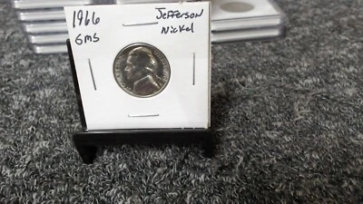 1966 SMS BU UNC Jefferson Nickel - Image 1 of 2