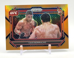 2023 Panini Prizm UFC Middleweight CAIO BORRALHO Orange Prizm Rookie RC SP /99