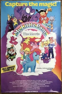 POSTER PROMO VINTAGE ANNI 80 MY LITTLE PONY THE MOVIE VHS STORE 1986 CATTURA LA MAGIA - Foto 1 di 6