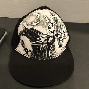 DISNEY - NIGHTMARE BEFORE CHRISTMAS, JACK AND WHITE BACKGROUND HAT -ADULT ADJUST - Picture 1 of 5