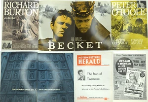 1964 Richard Burton Becket Movie Centerfold Motion Picture Herald Magazine - Picture 1 of 17