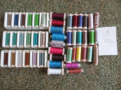47 Spools METTLER Metrosene POLYESTER Machine EMBROIDERY THREAD - Image 1 of 2