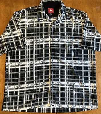 Vintage Raw Blue Button Shirt 2XL Dice Shooting JNCO Style Ricky - Image 1 of 4