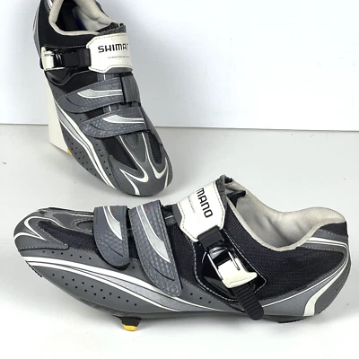 SHIMANO R087 SH-R087G Men’s Road Cycling Shoes Gray 3 Hole Cleats US Size 11.2 - Image 1 of 4