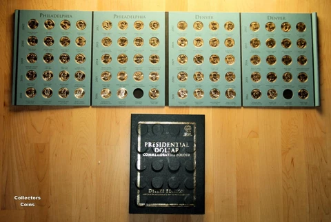 2007-2016, 2020 Presidential $1 PD 80 Coin COMPLETE Satin & Uncirc Set in Folder Cover