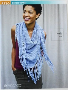 Berroco Karma #330 Vests Scarves Tops Knitting Pattern Book - Picture 1 of 5