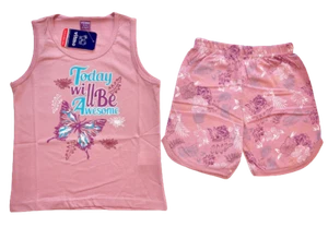 Young Girls Cute Pajama shirt with Shorts. Extra soft material! 4 to 6 years - Picture 1 of 2