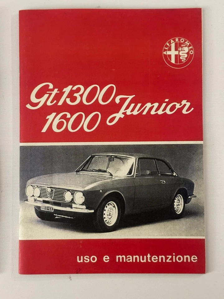 Libretto uso e manutenzione Alfa Romeo GT 1300-1600 Junior - Immagine 1 di 1