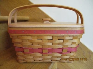 Longaberger Timeless Memory Basket Set & Lid Mother's Day *shipping included!* - Picture 1 of 15