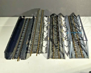 4 HO ZUG EISENBAHN BRÜCKEN GEBRAUCHT - Bild 1 von 4