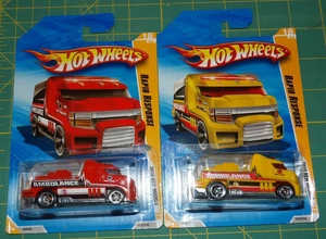 2X - 2010 Hot Wheels New Models - Rapid Response - Red & Yellow - Picture 1 of 7