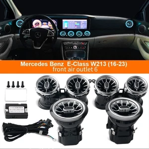 6PCS front AC Vent Ambient Light For Mercedes Benz E-Class W213 e300 2016-2023 - Picture 1 of 12