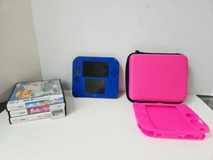 Nintendo 2DS game system blue with case / games/ charger - Picture 1 of 10