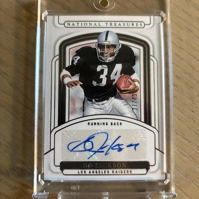 Panini National Treasures Bo Jackson Auto 2024/49 Las Vegas Raiders #SIG-BJN Foto 1 de 2