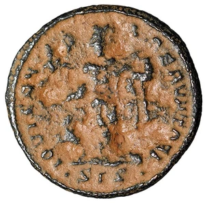 JUPITER römische Münze mit COA Licinius I JOVI NEBEN ADLER Siscia Münze 20 mm - Bild 1 von 5