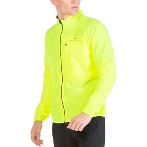 Ronhill Core Mens Running Jacket Yellow Run Lightweight Breathable Reflective - Picture 1 of 4