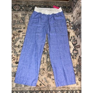 Lily Pulitzer NEW Linen Beach Palazzo Pants Women's Summer Bottoms XL Wide Leg - Picture 1 of 11