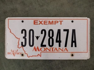 *99 CENT SALE* 2020 Montana Government Vehicle License Plate #30-2847A POLICE USA - Bild 1 von 1