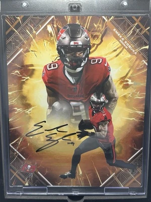 2025 Under Wraps Emanate Football Orange Emeka Egbuka /25 (AU, RC) - Image 1 of 2