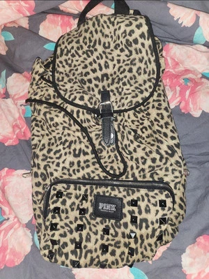 RARE Victorias Secret PINK studded backpack READ - Image 1 of 4