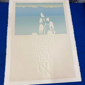 Embossed Print By Marianne Wieland Signed Numbered Framed 84/150 57x76cm NiteRun - Picture 1 of 12
