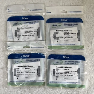 Empi Self-Adhesive Electrodes 2” X 4” 199659-001 4 Pack Bundle of 4 New Expired - Image 1 of 2