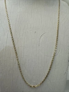 Vintage Solid 14k Yellow Gold Chain Necklace 30 Inches - Picture 1 of 9