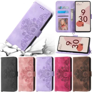 Flowers Wallet Case Flip Cover For Google 9 Pro 8A 8 Pro 7A 6A 7 Pro 6 Pro - Picture 1 of 52
