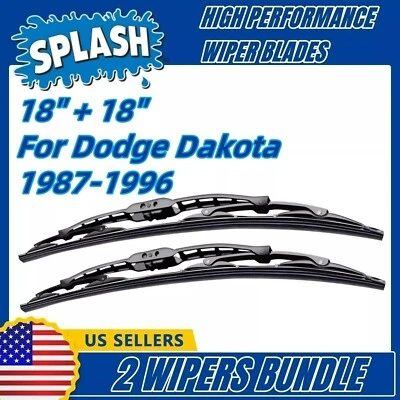 Wiper Blades 2-Pack Premium - fit 1987-1996 Dodge Dakota Wipers - 35180x2 OE fit - Image 1 of 4
